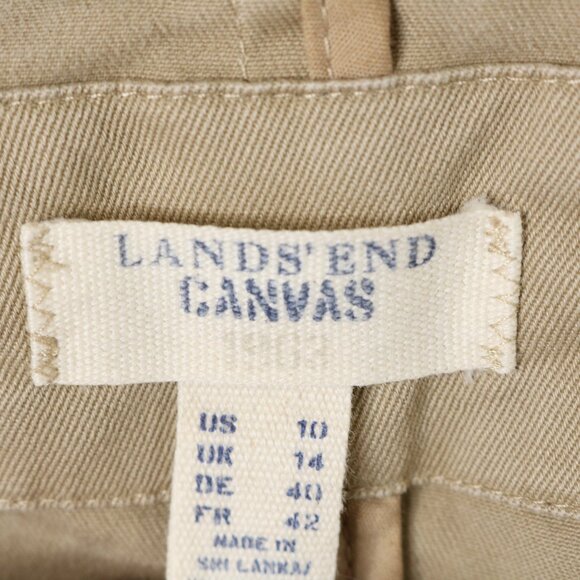 Lands End Canvas Jacket Casual Blazer Khaki Tan - Picture 11 of 15